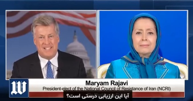 مصاحبه تلویزیونی خانم مریم رجوی با واشنگتن تایمز با زیرنویس فارسی۳۰ اردیبهشت ۱۴۰۵